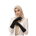 Muslim Wear Hijab Gloves for Women & Girls | Soft Stretchable Fabric | Black Islamic Hand Gloves ( Black, 1 Pair)