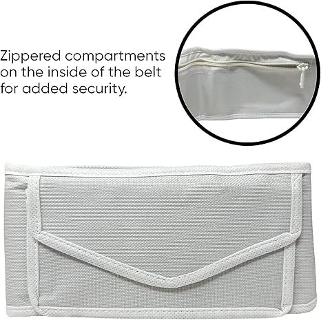 Zenia Free-Size Adjustable Ihram Belt with Phone Holder Waist Belt Anti Theft for Hajj Umrah