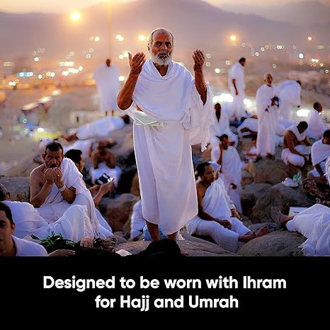 Zenia Free-Size Adjustable Ihram Belt with Phone Holder Waist Belt Anti Theft for Hajj Umrah