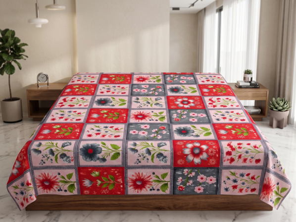 Premium Printed Bed Sheet | 90 × 100 Inches | Bedsheet Only