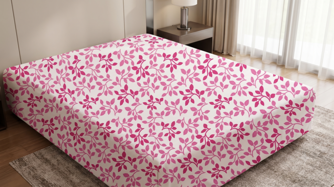 Premium Printed Bed Sheet | 90 × 100 Inches | Bedsheet Only