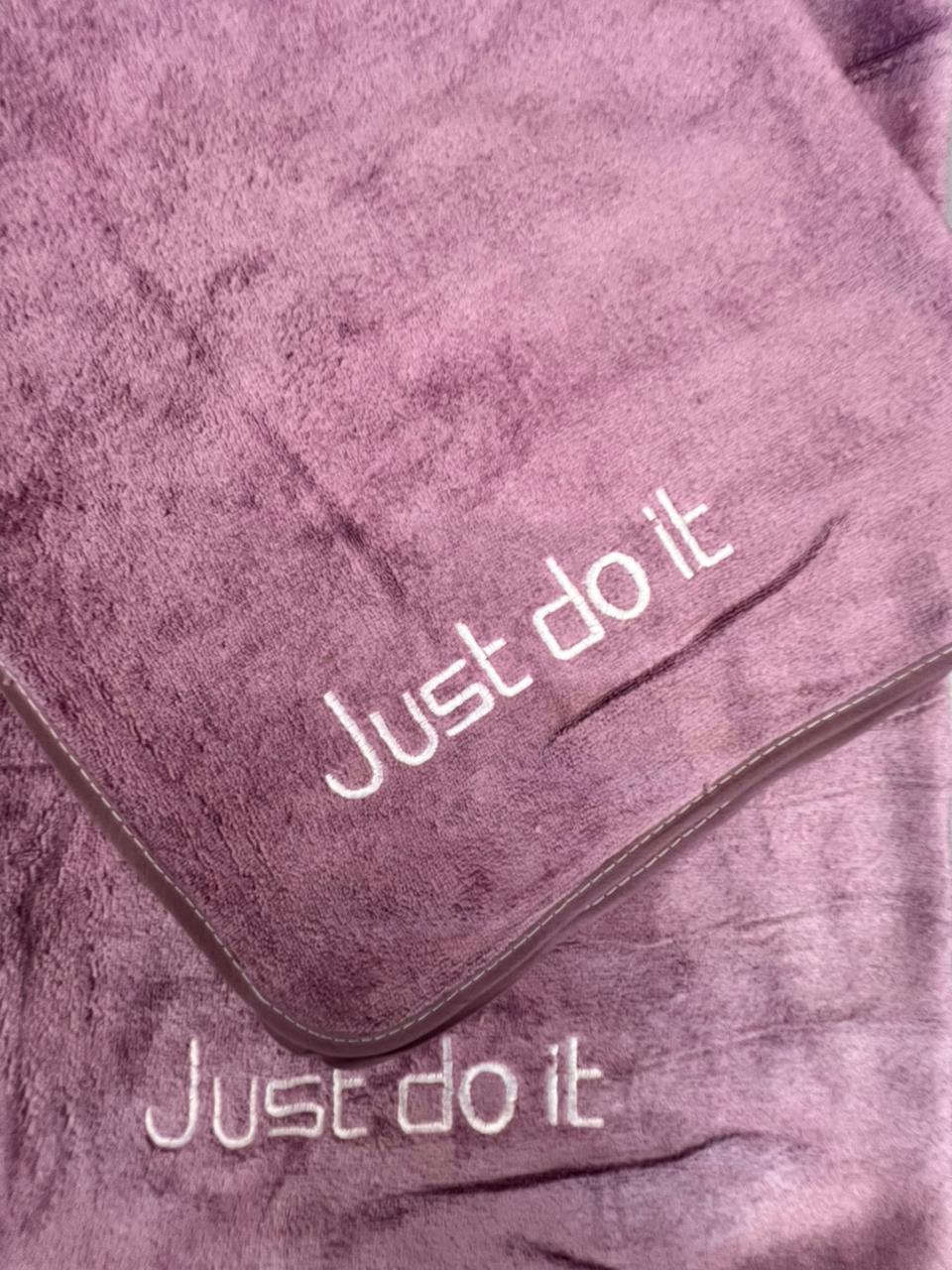 Premium Microfiber Multipurpose Towel - Royal Purple | 'Just Do It' Edition (1 Piece)