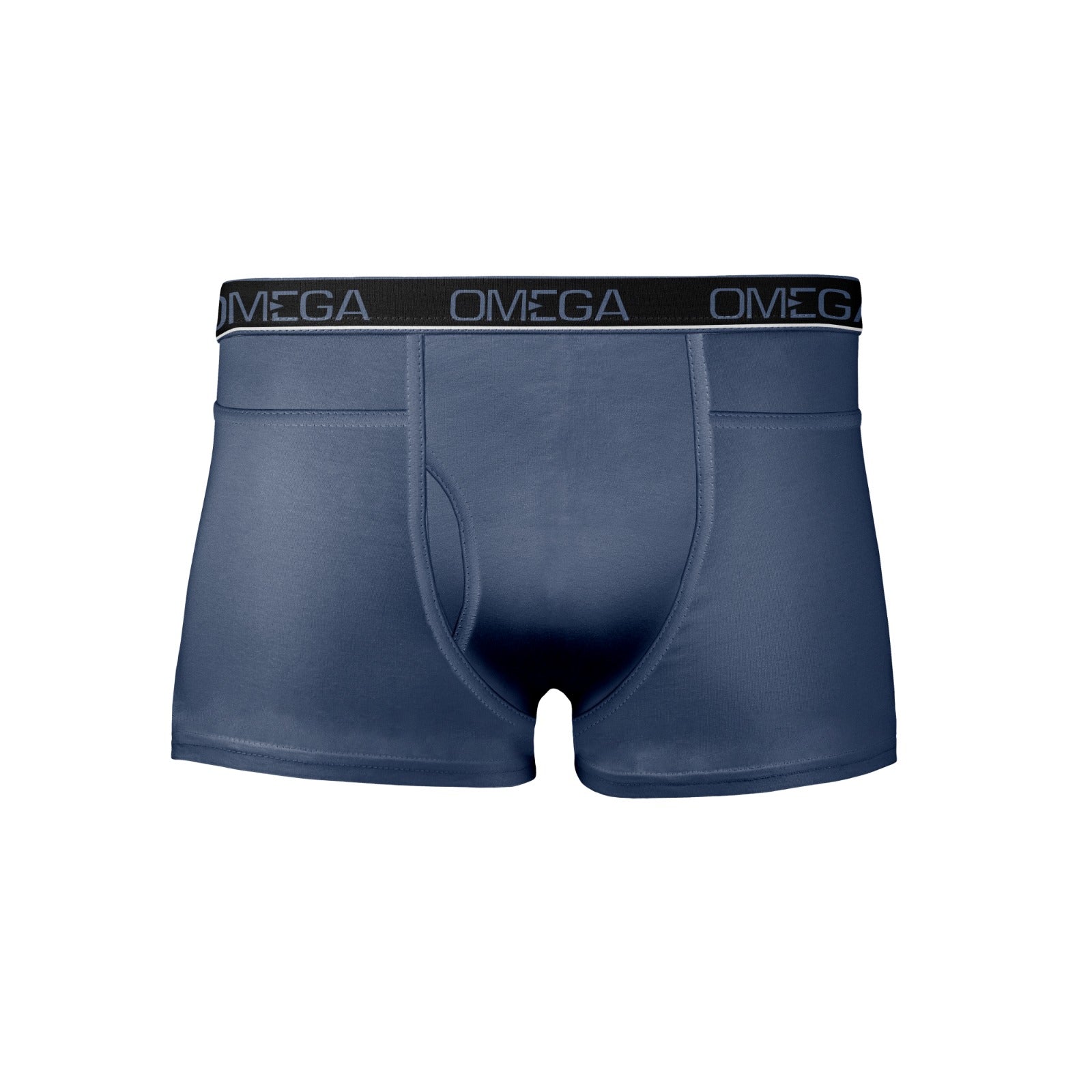 My Omega SP Cross Men's Premium Cotton Trunks | Pockets & Front Fly | Broad Outer Elastic