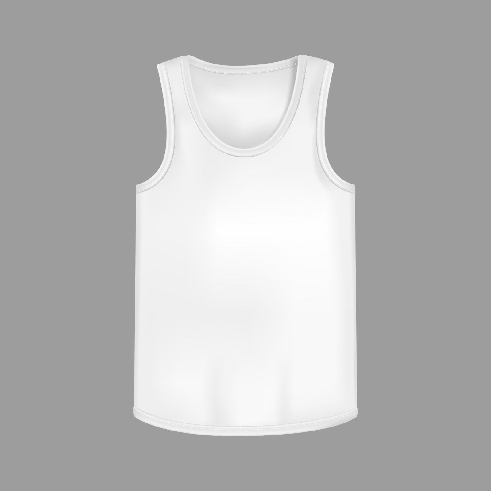 My Omega Image Men's Cotton Vest | Sleeveless Round Neck (RN) | White