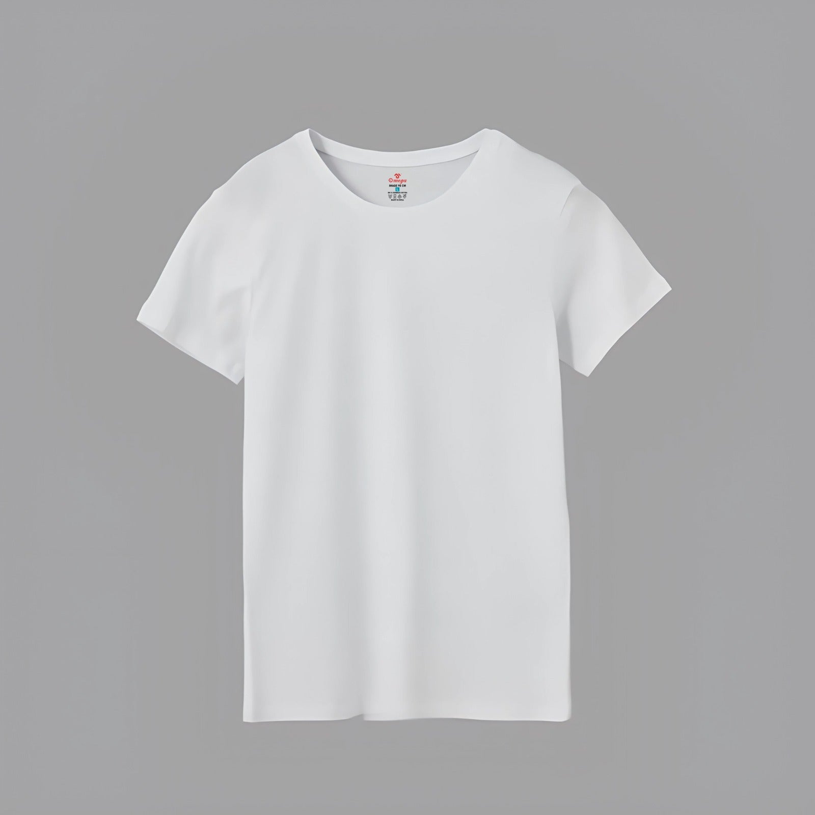 My Omega 'Image' Men's Cotton Vest | Half Sleeve Round Neck (RNS)