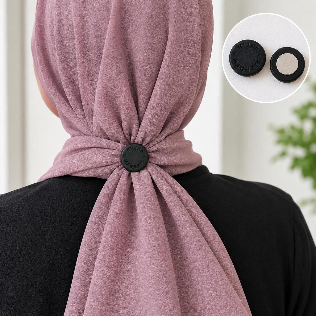 Magnetic Hijab Pins (Pair) – Strong No-Snag Hijab Magnets for Secure Hold