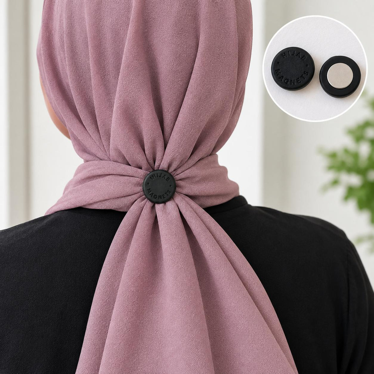 Magnetic Hijab Pins (Pair) – Strong No-Snag Hijab Magnets for Secure Hold