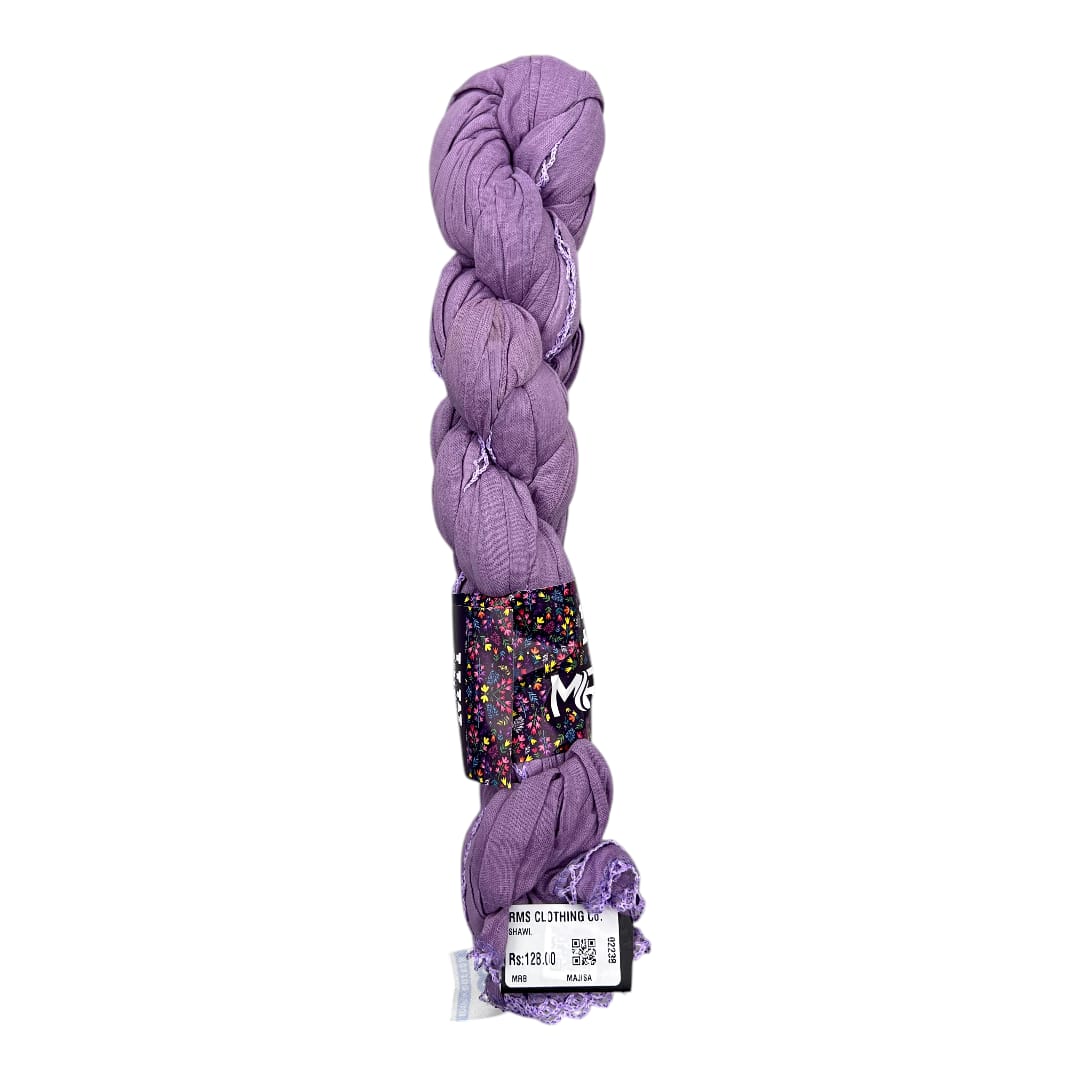 Premium Braided Cotton Maxi Shawl - 2 Meter Full Length (1 Piece)