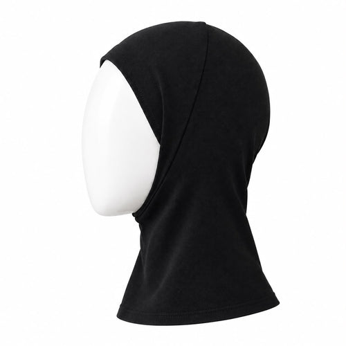 Adjustable Stretchy Hijab Cap – Full Coverage Turban Shawl with Neck Wrap, Solid Color Headscarf for Women