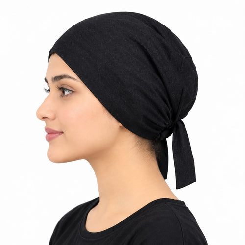 Janna Ladies Hijab Under. Cap – Comfortable Tie-Back Hair Covering Cap |Inner Cap