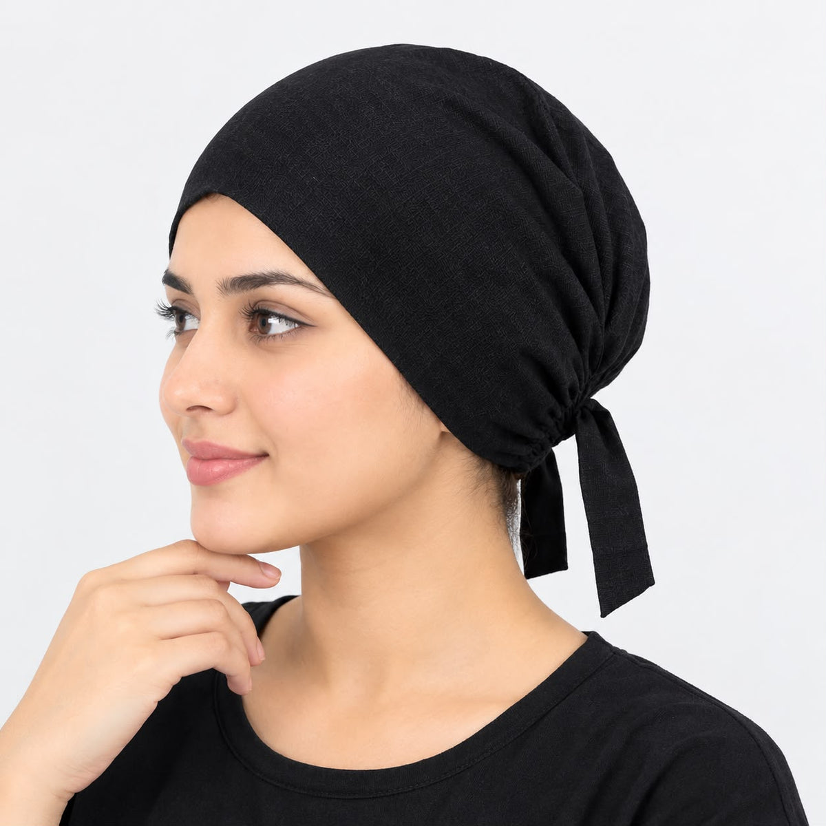Janna Ladies Hijab Under. Cap – Comfortable Tie-Back Hair Covering Cap |Inner Cap
